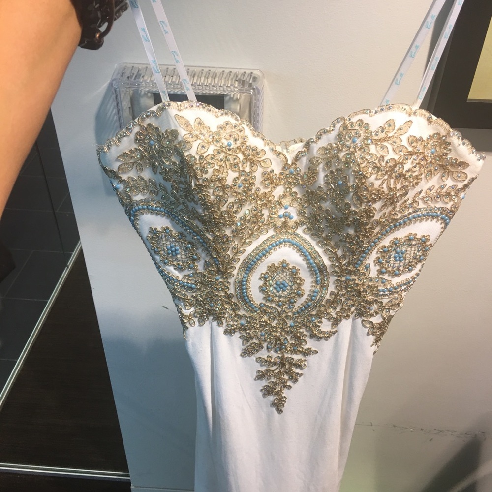 Long white gown